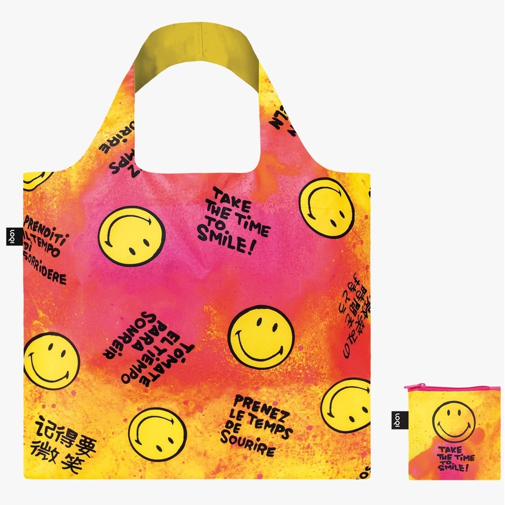 NWT Loqi Take The Time To Smile Recycled Bag